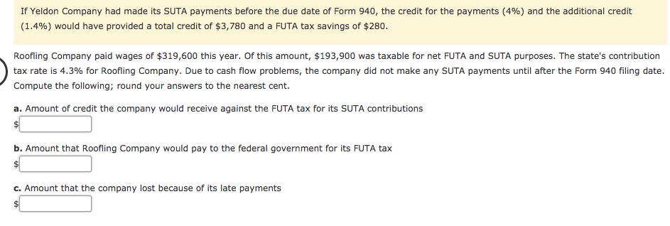 Example 5 4 Sutcliffe Company Had Taxable Wages To Chegg Com