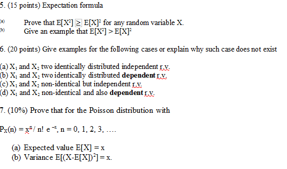 Solved Expectation Formula T Prove That E X2 G E X F Chegg Com