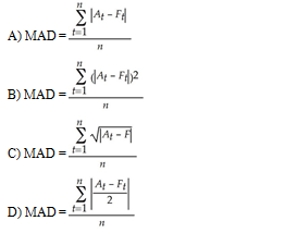 Solved If The Actual Value Of A Time Series At Time T And Chegg Com