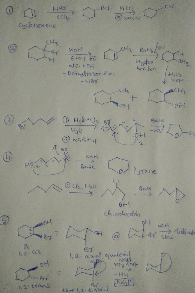 Question & Answer: For 1-3, design reasonable syntheses of each of the target molecules using the provided starting..... 2