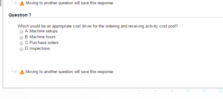 Solved Which Would Be An Appropriate Cost Driver For The