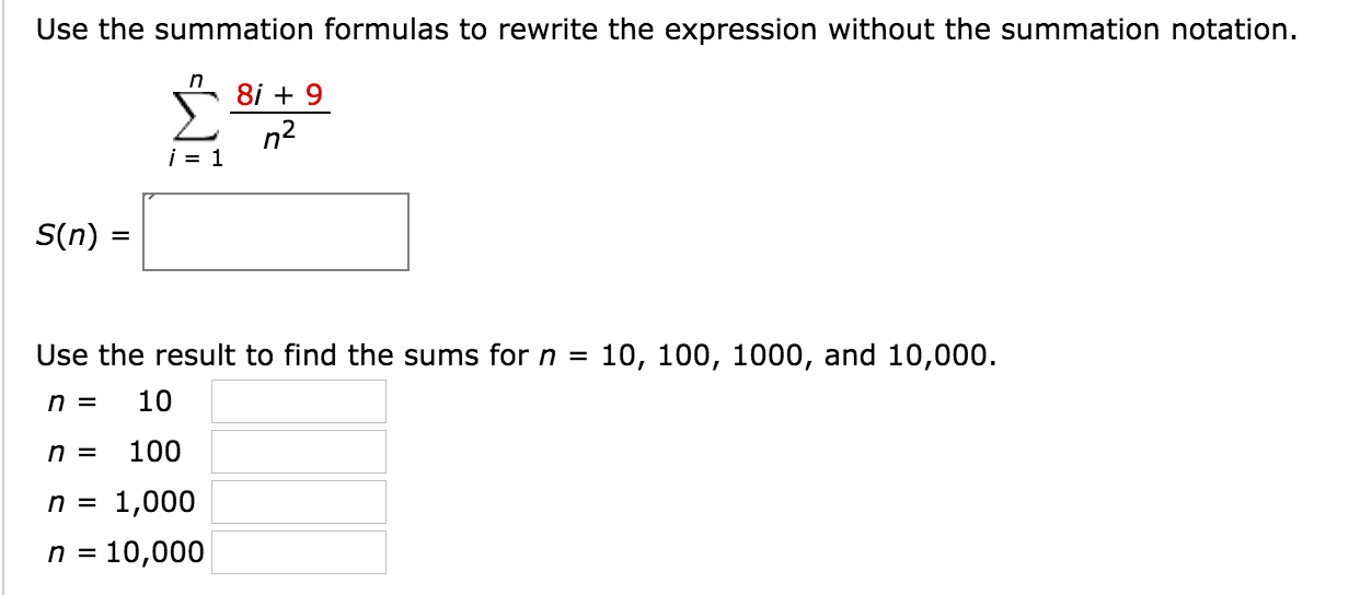 How to solve summations image