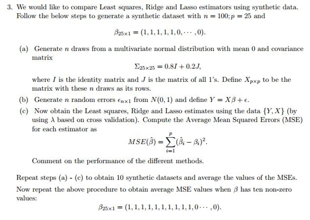 LASSO - Definition, Estimation, Uses and Geometry