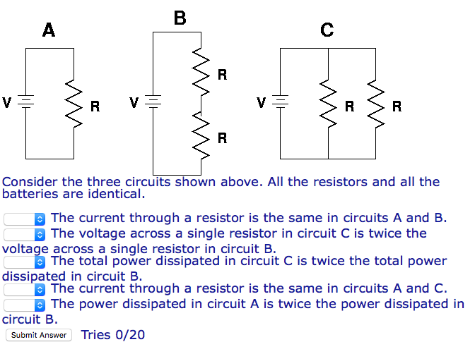 Solved: Consider The Three Circuits Shown Above. All The R... | Chegg.com