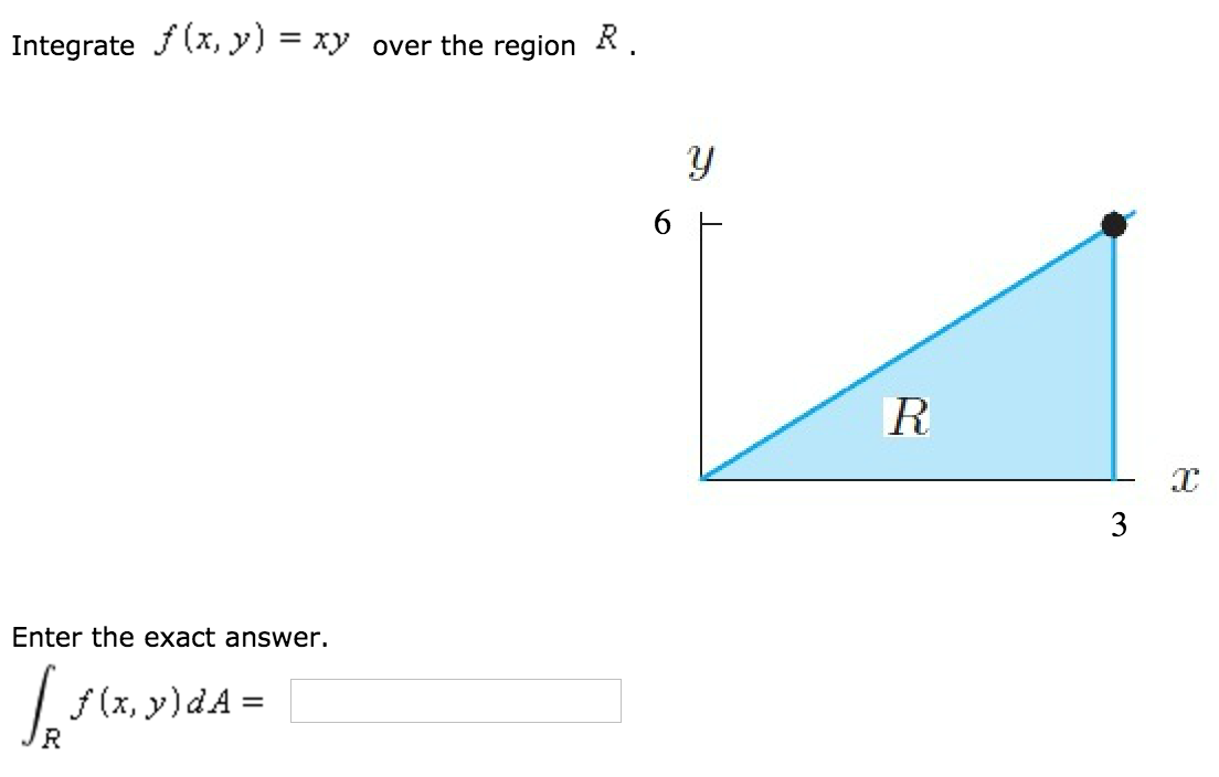 Solved Integrate F X Y Xy Over The Region R Integral Chegg Com