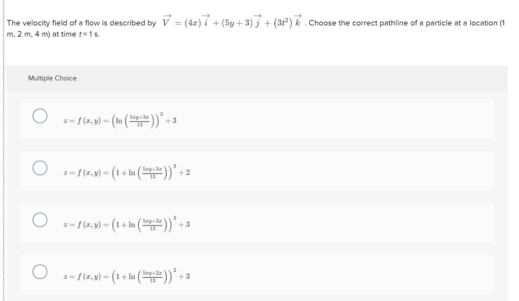 Solved V 4x I 5y 3 J 3h K Choose The Correc Chegg Com