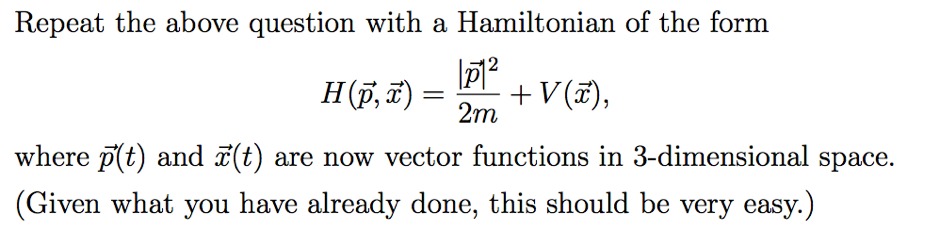 Solved 1 Consider A Hamiltonian Function Of The Form H P Chegg Com