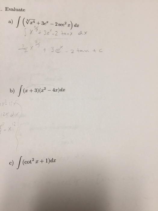 Solved Evaluate Integral Cubicroot Squareroot X 4 3e X Chegg Com