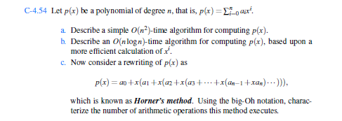 Solved C 4 54 Let P X L A Polynomial Of Degree N That I Chegg Com