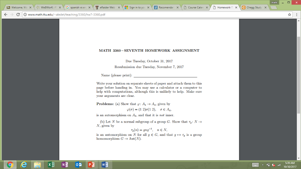 Solved Welcome M V Webwork F G Spanish Vs Er X T Er Chegg Com