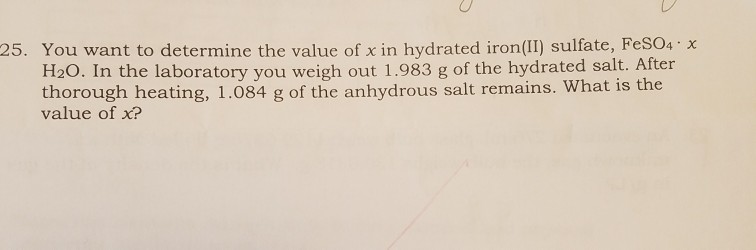 hydrated iron ii sulphate