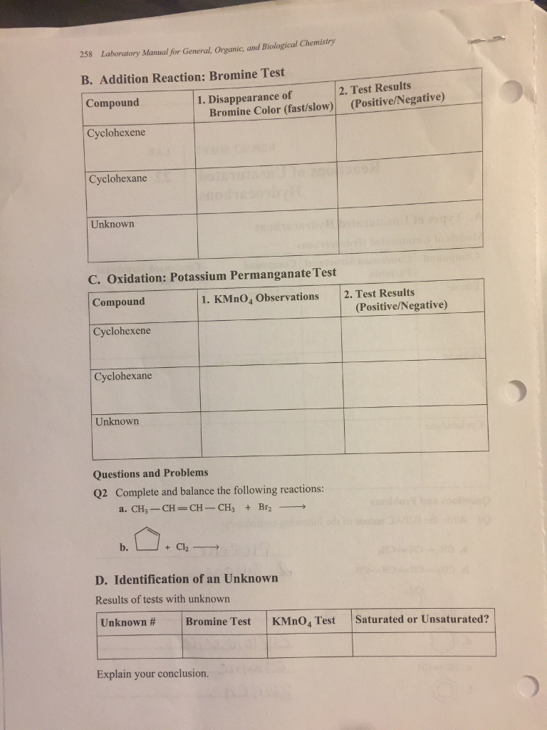 General organic and biochemistry lab manual