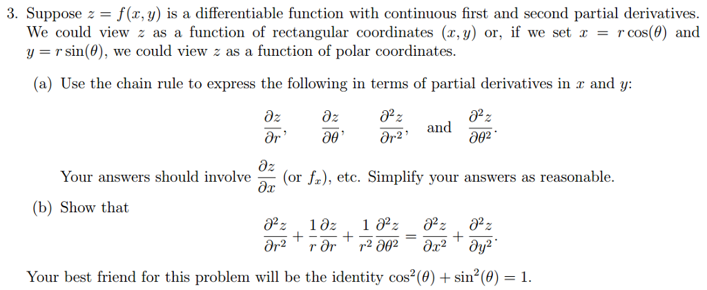 Solved Suppose Z F X Y Is A Differentiable Function W Chegg Com