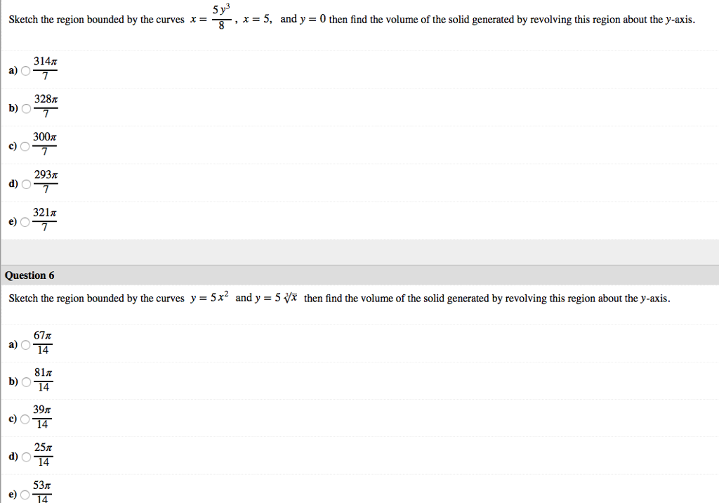 Solved Sketch The Region Bounded By The Curves X 5y 3 8 X Chegg Com