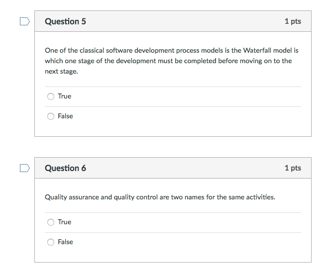 Answered! D Question 1 1 pts Path analysis is a technique used during the design phase and testing phase of software... 2