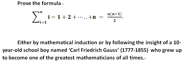 Prove The Formula I 1 N I 1 2 N N N 1 2 Chegg Com