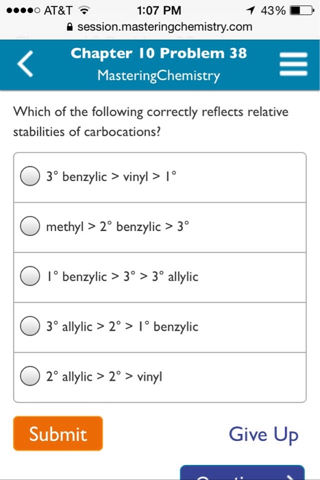 Solved Which Of The Following Correctly Reflects Relative Chegg Com