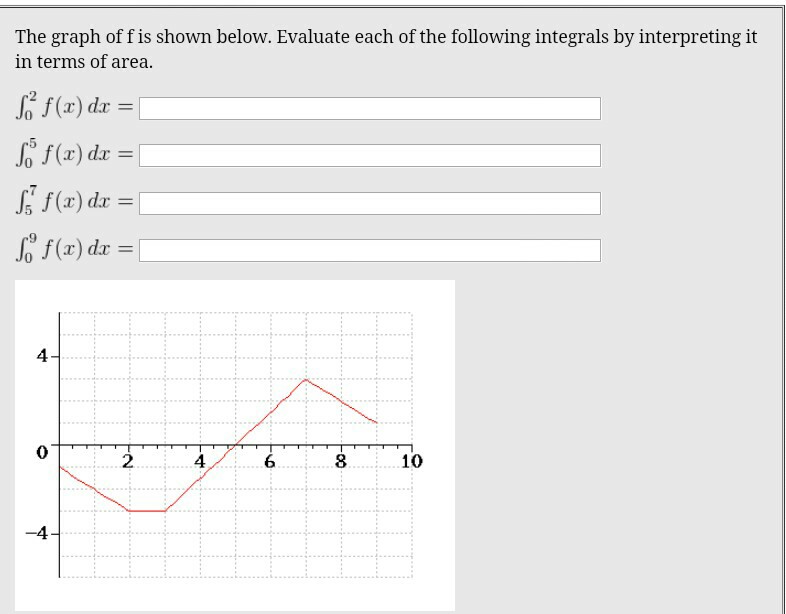 Matching definite integrals to their interpretations answer key picture