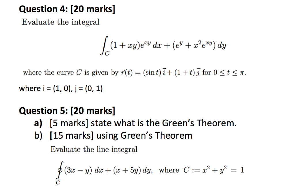 Solved Evaluate The Integral Integral C 1 Xy E Xy Dx Chegg Com