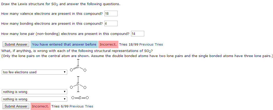 Solved Draw The Lewis Structure For SO2 And Answer The Fo