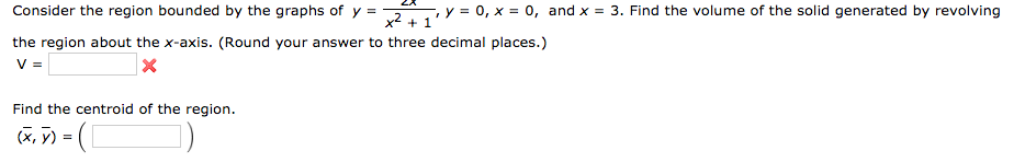 Solved Consider The Region Bounded By The Graphs Of Y 2 Chegg Com