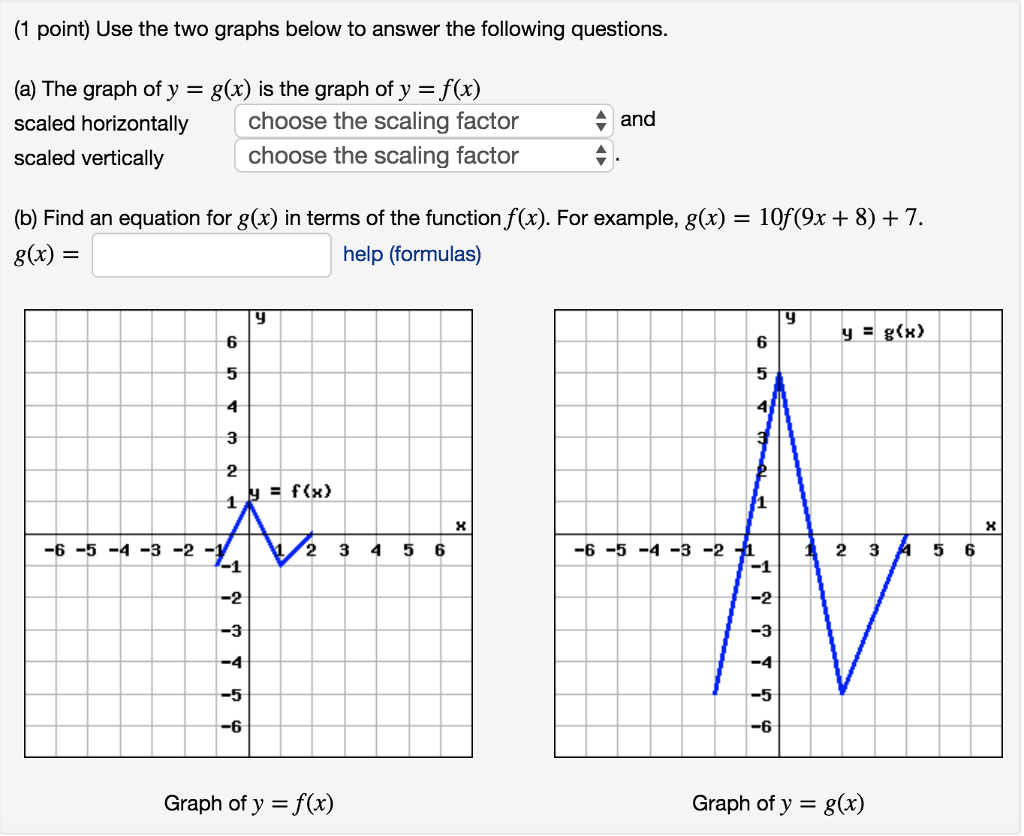 Solved 1 Point Use The Two Graphs Below To Answer The Chegg Com