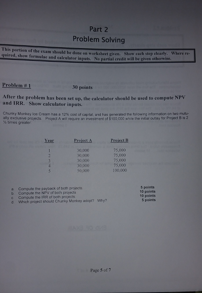 Solving Sh Portion The This 2 Exam Of Problem Part Solved: ...