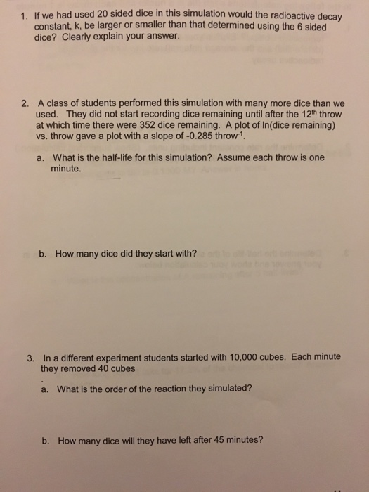 Half Life Simulation Lab Dice Answers 31+ Pages Answer [1.5mb] - Latest Revision 