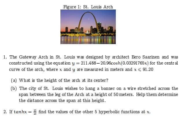 Solved: The Gateway Arch In St. Louis Was Designed By Arch... | 0