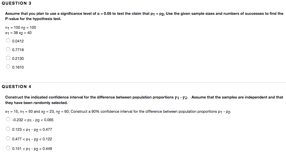 Question 1 Assume That You Plan To Use A Significance Chegg 