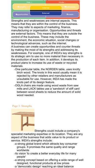 Swot analysis case study with answers picture