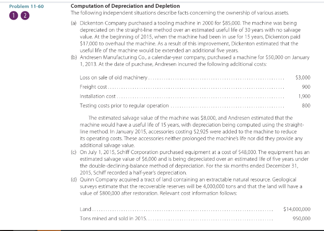 tooling u test answers Foll Depletion Computation The Depreciation Of Solved: And