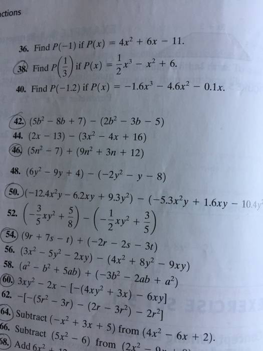 Solved Find P 1 If P X 4x 2 6x 11 Find P 1 3 I Chegg Com