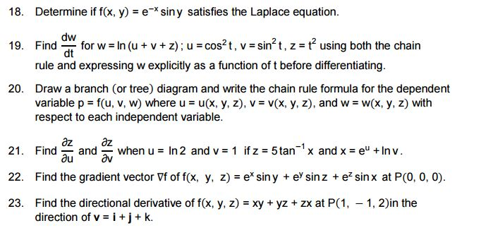 Solved 18 Determine If F X Y E X Siny Satisfies The Chegg Com