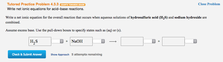 Net ionic equation for neutralization picture