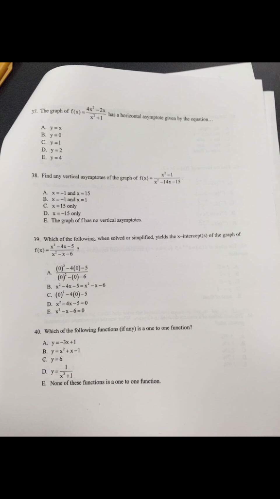 Solved The Graph Of F X 4x 2 2x X 2 1 Has A Horizo Chegg Com