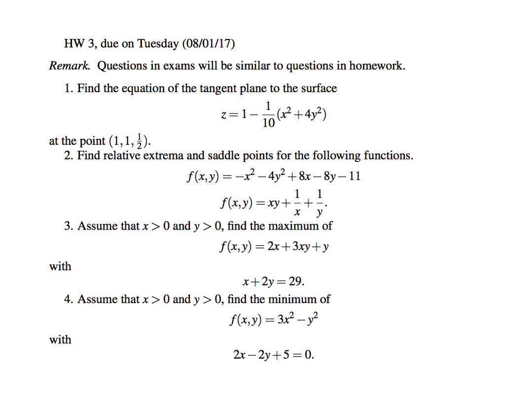 Solved Find The Equation Of The Tangent Plane To The Surface Chegg Com