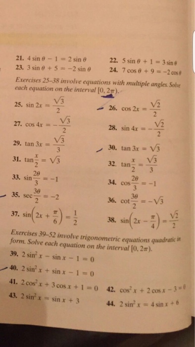 Solved 4 Sin Theta 1 2 Sin Theta 56 Sin Theta 1 3 Sin Chegg Com