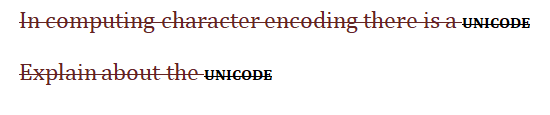 In cemputing eharaeterenceding thereisa UNICODE