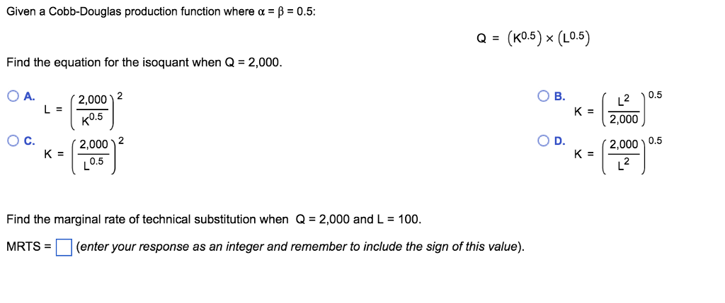 production function equation