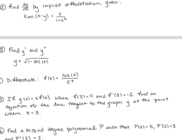 Solved Find Dy Dx By Implicit Differentiation Given Tan X Chegg Com