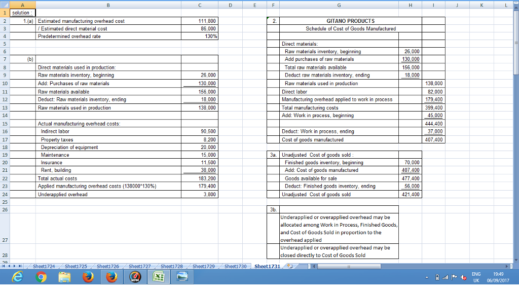 Essay about Job Order Costing - Words