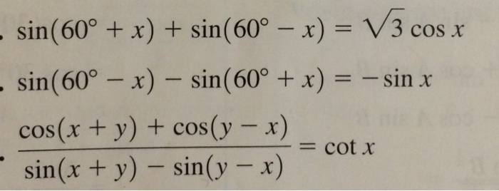 sin x 60 )= 1 2