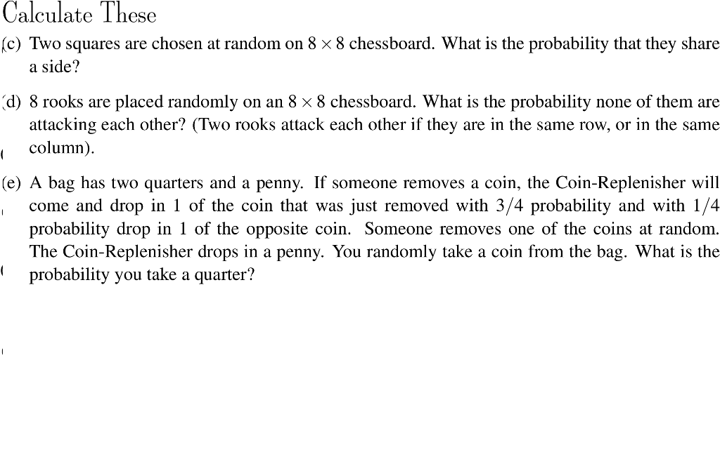 You are given an 8×8 chessboard. If two distinct squares are chosen  uniformly at random What is the probability that two rooks placed on these  squares attack each other? - Quora