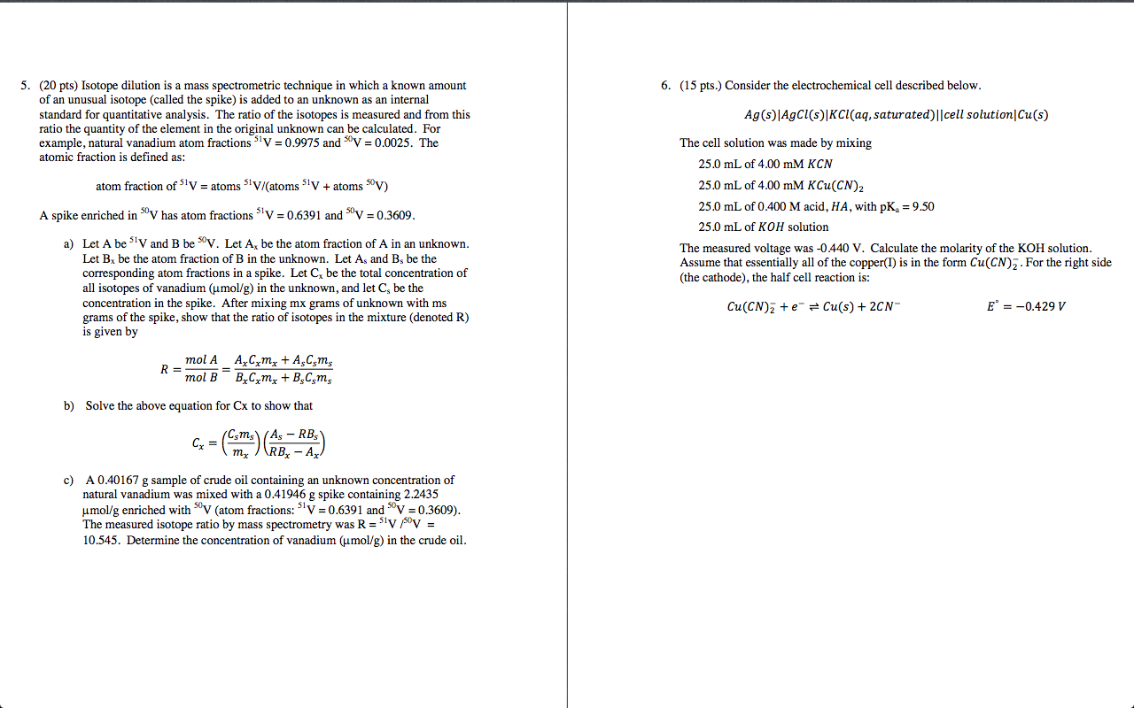 Solved: I Need Help With Both 5 & 6, But More Importantly ...