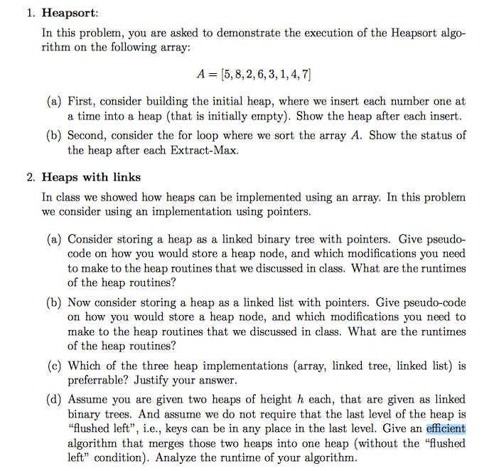 Solved Complete the Linked Heap Project, which is described