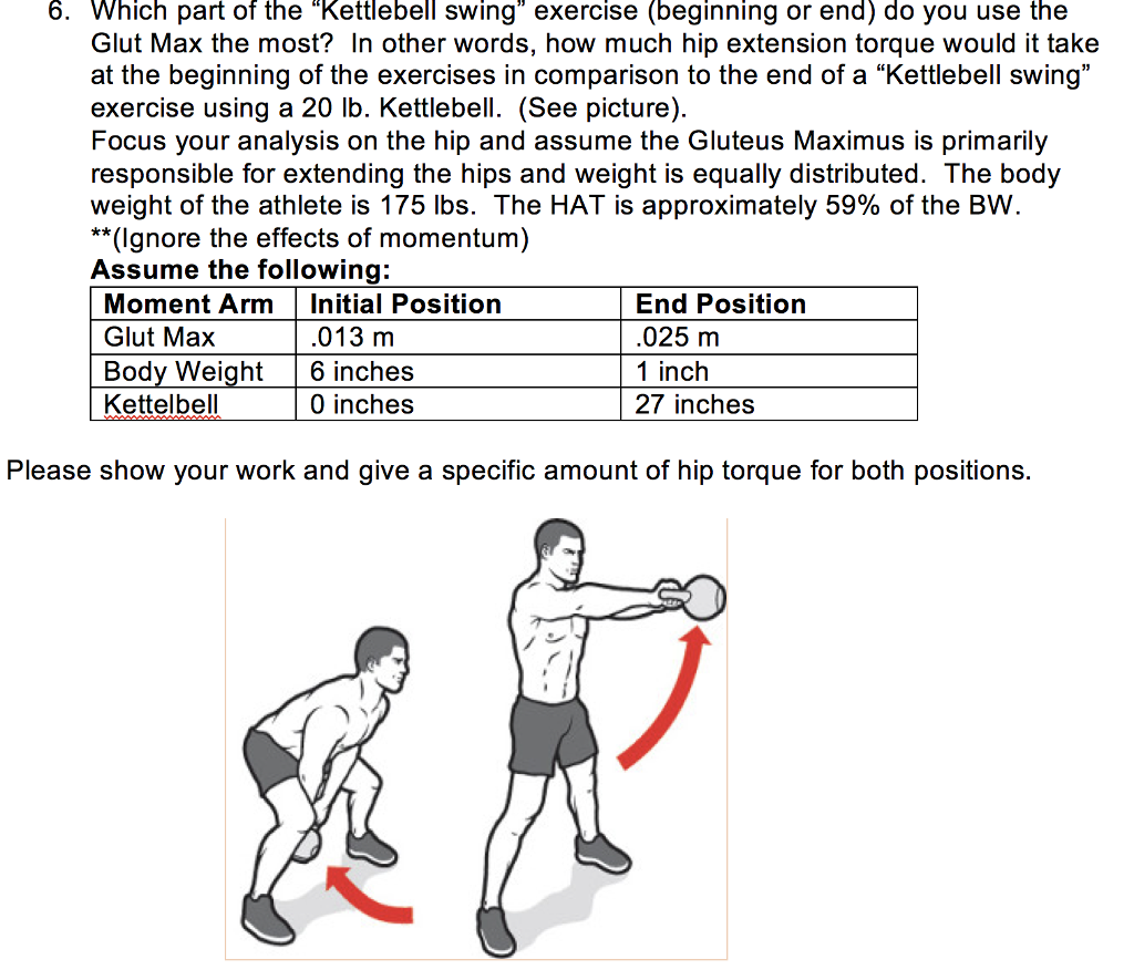 Solved 6 Which Part Of The Kettlebell Swing Exercise