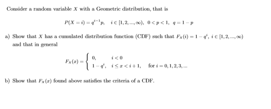 geometric cdf