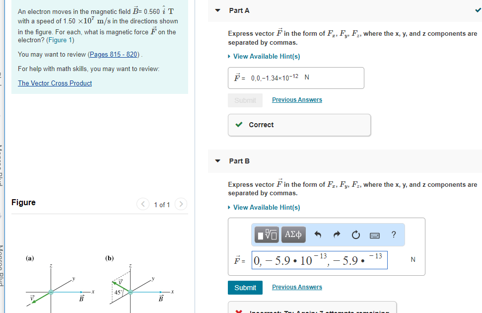 Solved Express Vector F In The Form Of Fx Fy Fz Where Chegg Com