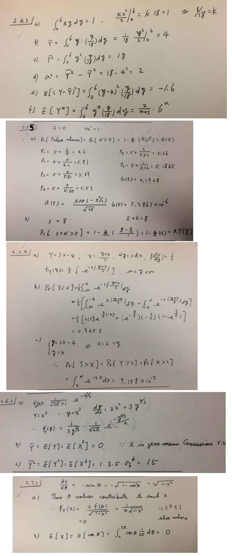 Solved A Random Variable Y Is Related To The Random Varia Chegg Com